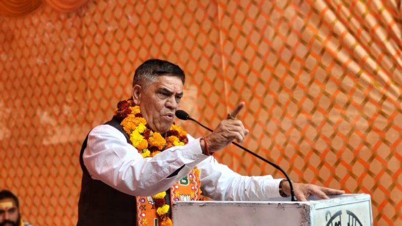 Mohan Singh Bisht during a public event