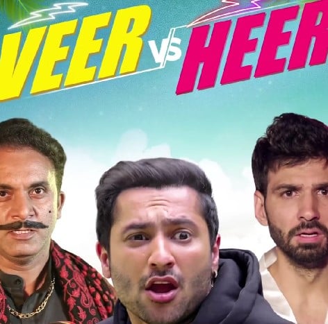 Mohit Chhikara on the poster of the YouTube film Veer vs Heer