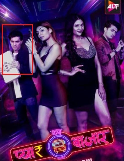 Mohit Duseja on the poster of the television series Pyar Ka Bazaar (2024)