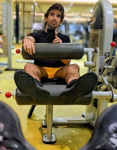 Mohit Sehgal at a gym