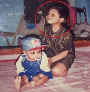 Mohit Sinha with his brother- Childhood Picture