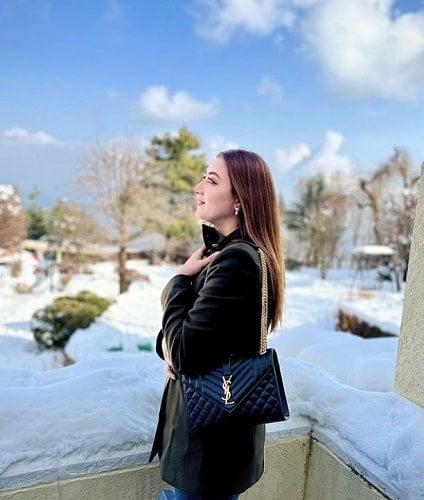 Momina Iqbal during her trip