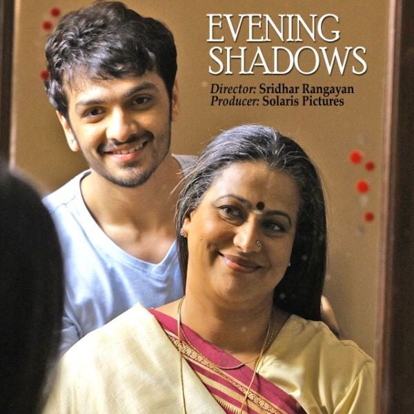 Mona Ambegaonkar on the poster of Evening Shadows (2019)