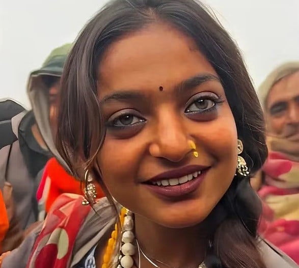 Monalisa Bhosle during Maha Kumbh (2025)