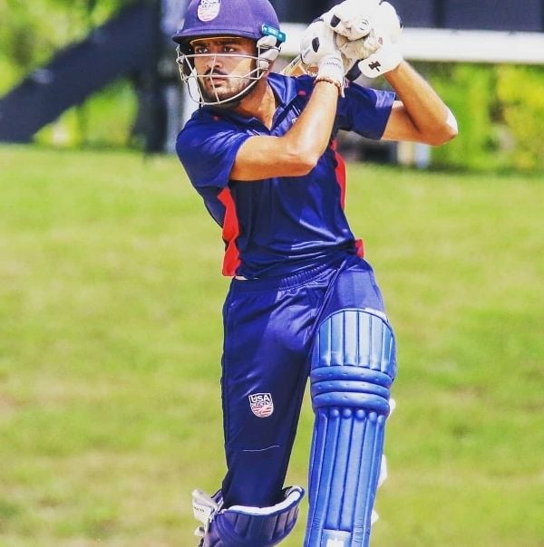 Monank Patel playing for the USA