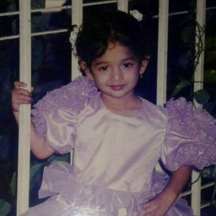 Monica Rathi during her childhood days