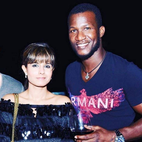 Monicka Vadera with Darren Sammy