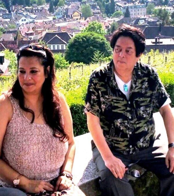 Moon Moon Sen With Her Husband Bharat Dev Verma