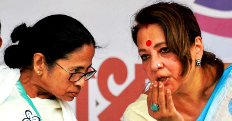 Moon Moon Sen With Mamata Banerjee