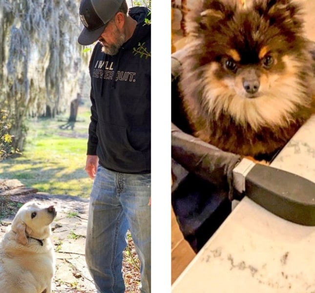 Mr. Rigby (left) and Tina (right)