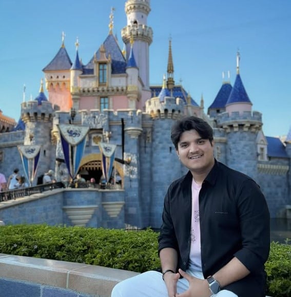 Mridul Tiwari during a trip