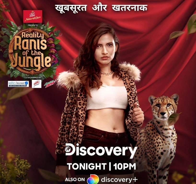 Mrunal Shankar as a contestant of the show Reality Ranis of the Jungle