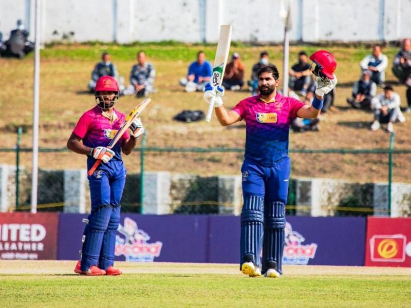 Muhammad Waseem bating for UAE