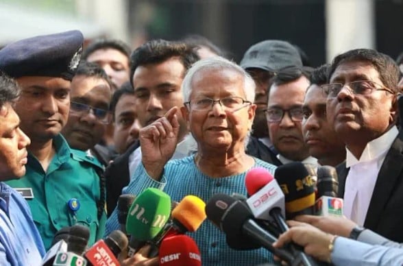 Muhammad Yunus during the Grameen Bank trials