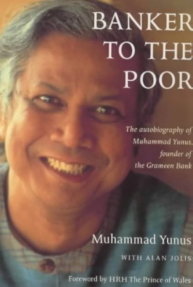 Muhammad Yunus on the cover of the book 