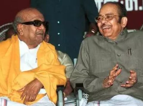 Murasoli Maran while in a conversation with M. Karunanidhi