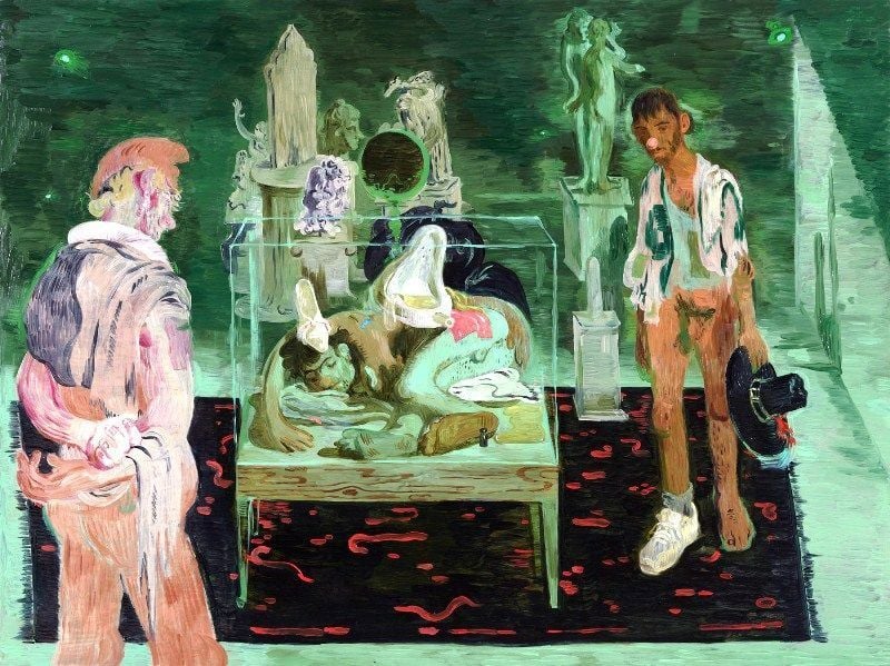 Museum Boys (2021) by Salman Toor