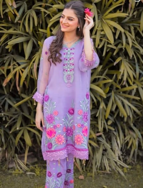 Muzna Massod Malik while promoting a clothing collection