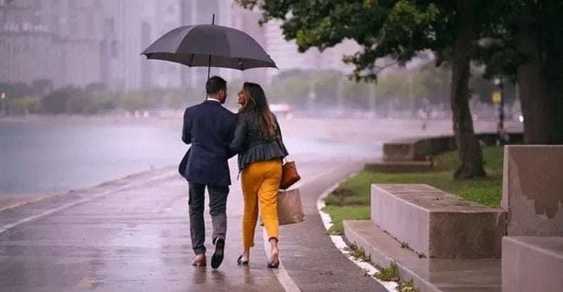 Nadia Jaggesar with Shekar Jayaraman on Indian Matchmaking Season 1