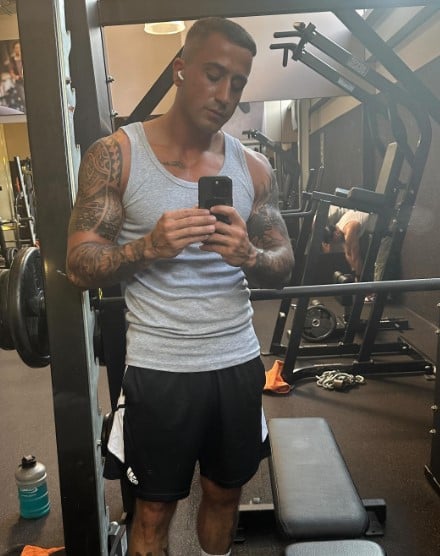 Nadiem Bahiat during a gym session