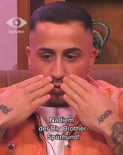 Nadiem Bahiat in a still from the reality show Big Brother German Season 15 (2025)