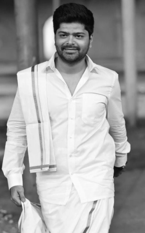 Nagabhushana N S during the shoot of a film