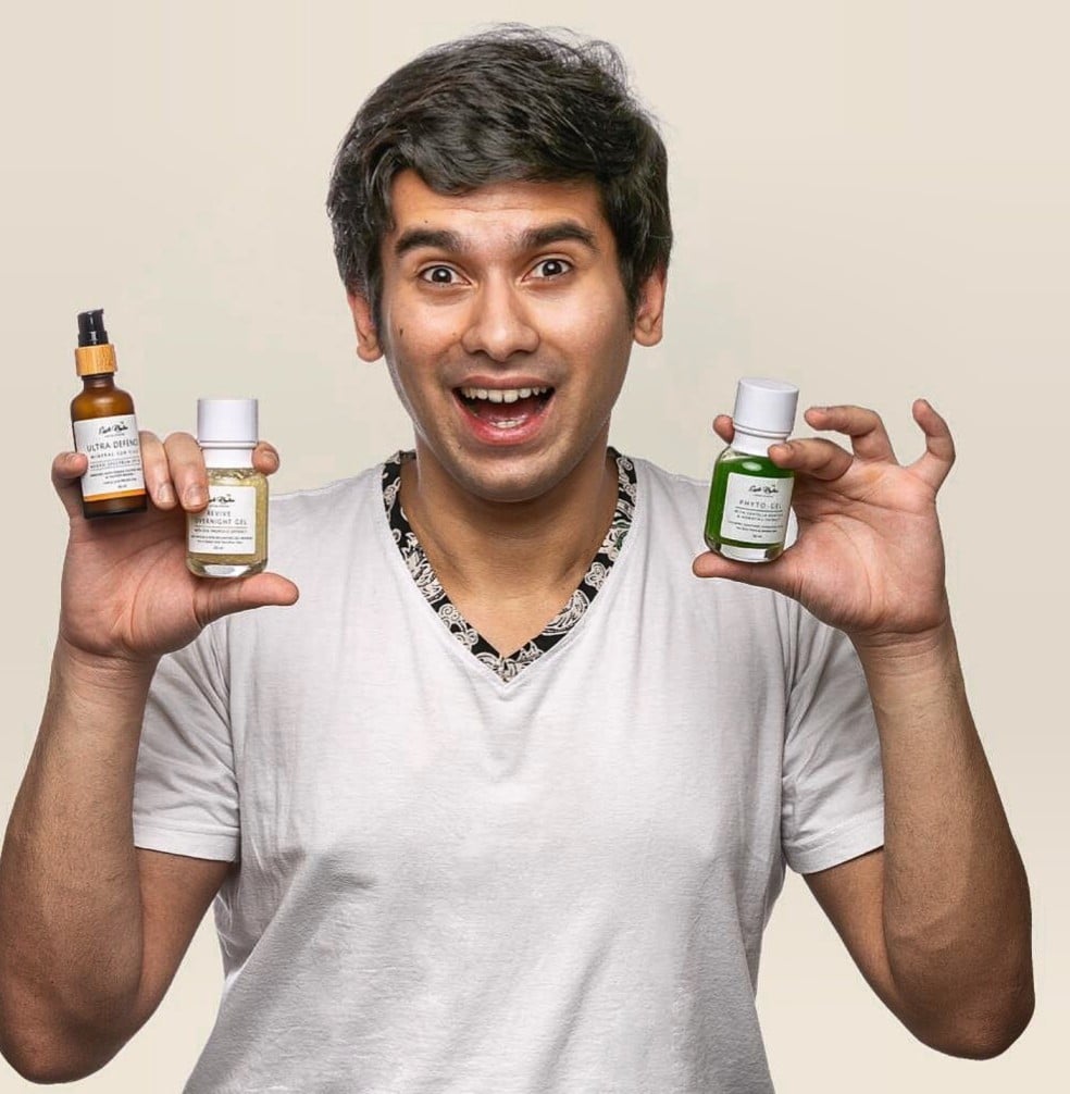 Naman Misra as a model for the Earth Rhythm brand