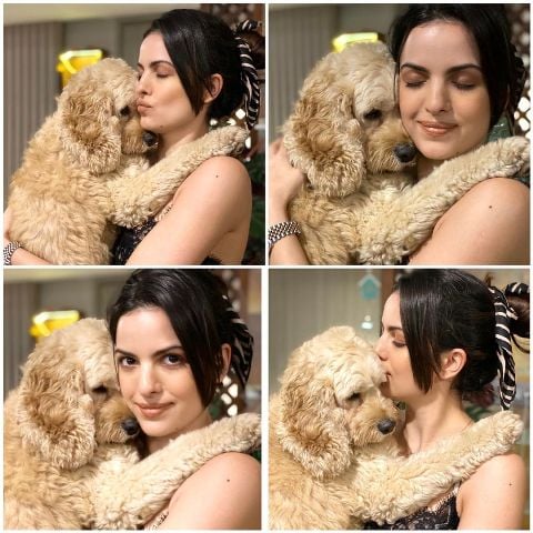 Natasa Stankovic with her pet dog