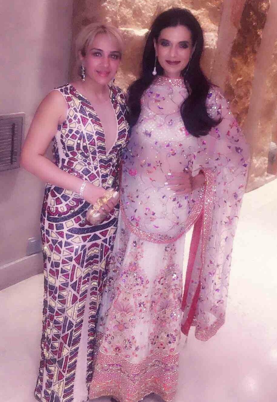 Natasha Madhvani (left) after moving to London