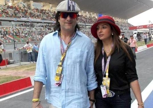 Natasha Madhvani with her ex-husband, Fardeen
