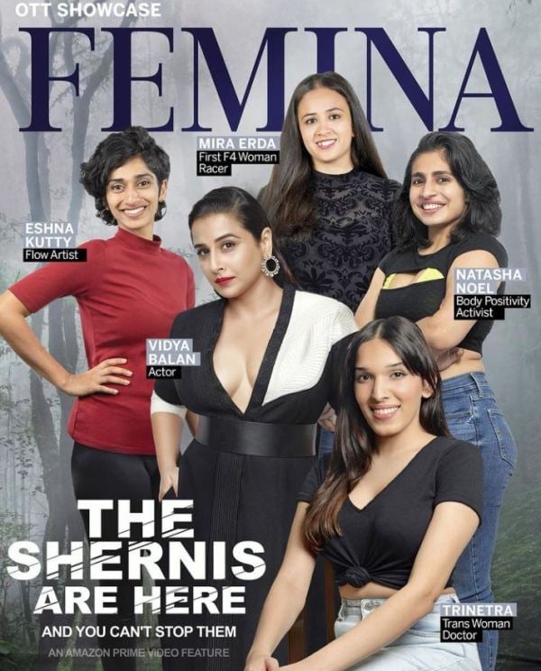 Natasha Noel on the cover page of a magazine