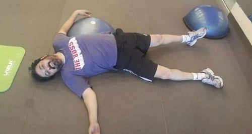 Nauman Ijaz at a gym