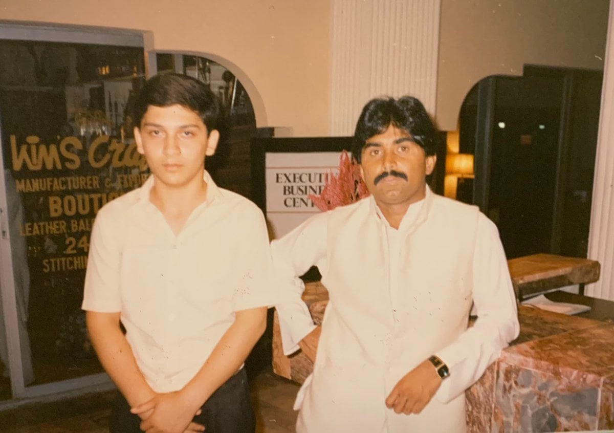 Young Nauman Niaz with javed Miandad