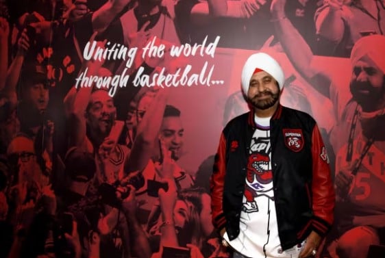 Nav Bhatia on the poster of CBC documentary Superfan The Nav Bhatia Story