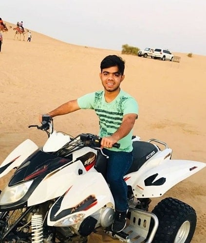 Navdeep Singh during his vacation