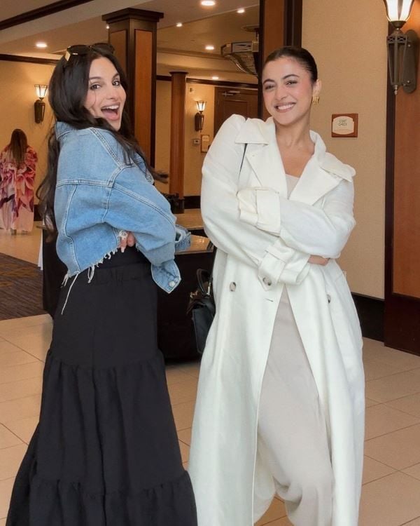 Navi Brar (left) with Simran Mand