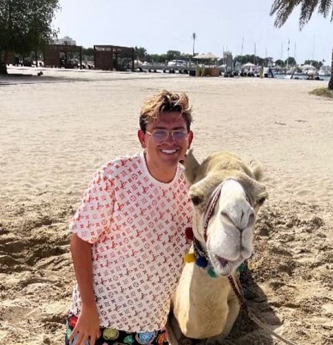 Navid Sole during his vacation