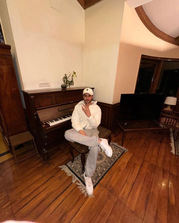 Navjeet with his piano