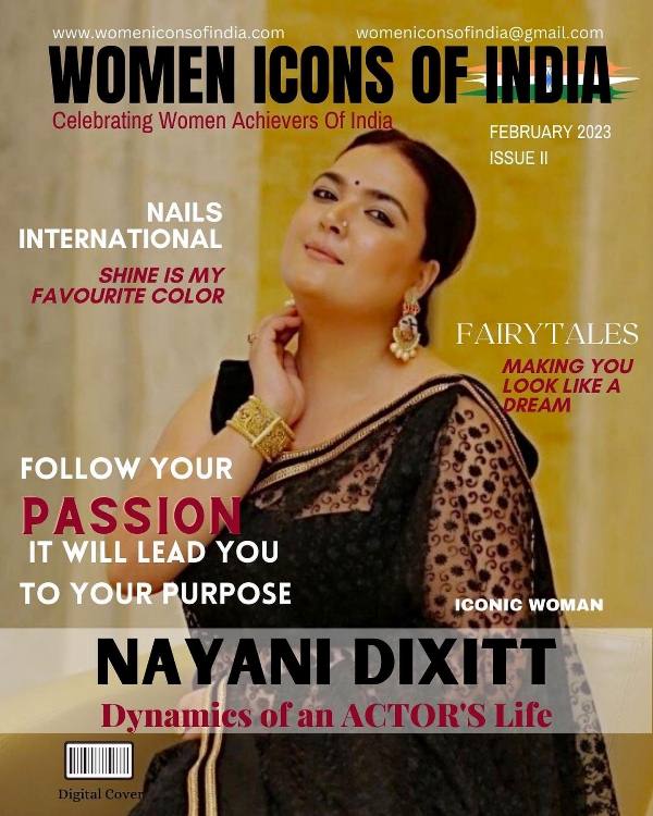 Nayani Dixit on the cover of digital magazine 