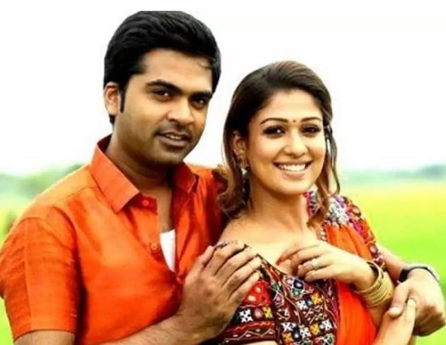 Nayanthara with boyfriend Simbu on film set