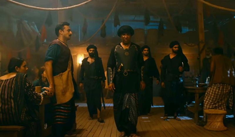 Nayyar Ejaz (center) as Jagoo Natt in The Legend of Maula Jatt (2022)