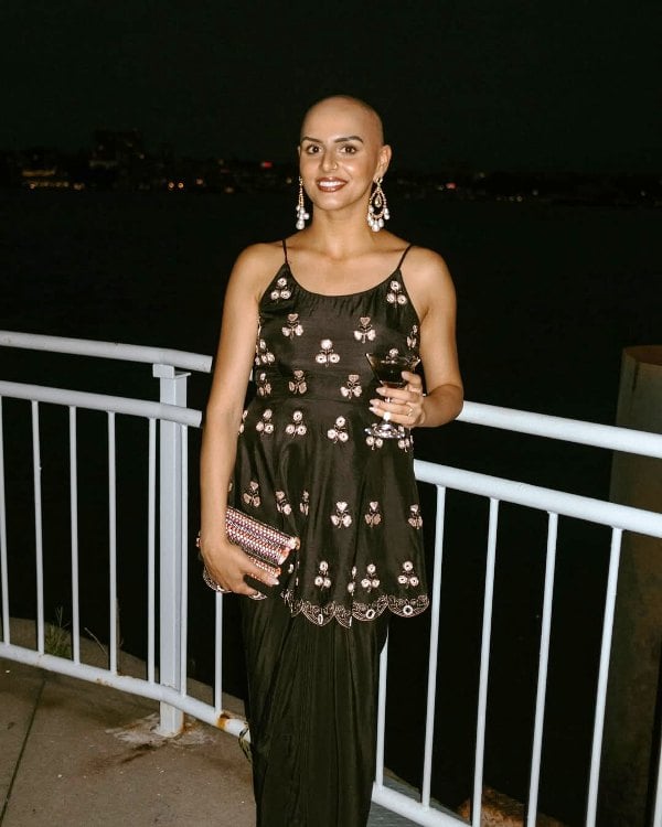 Neehar Sachdeva while having a cocktail