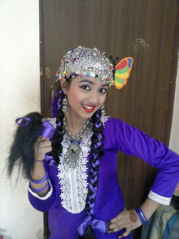 Neeharika Roy in the school dance competition
