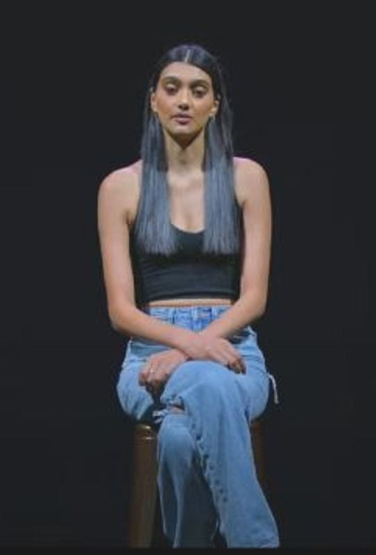 Neelam Gill delivering speech on TEDx