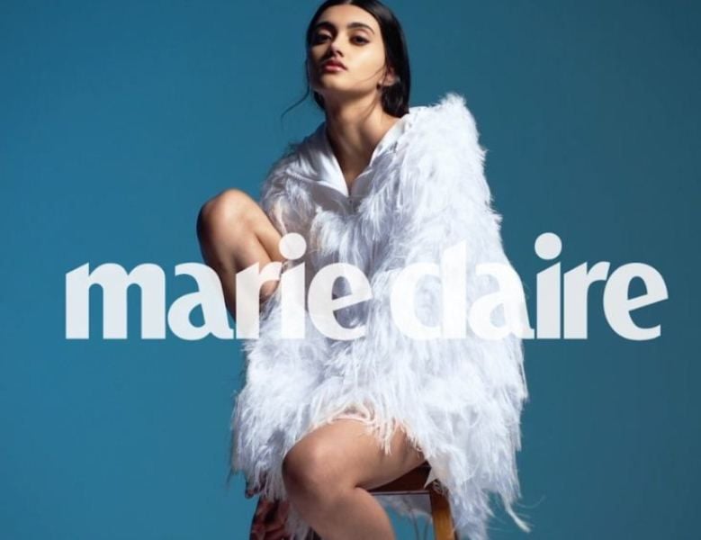 Neelam Gill featured on the cover of the French-British magazine Marie Claire