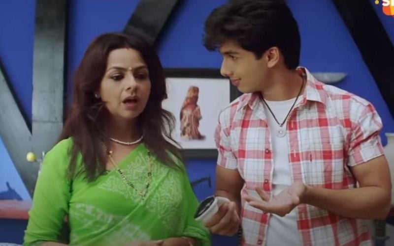 Neelima Azeem with Shahid Kapoor in a still from the film 