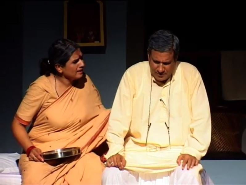 Neetu Pandey in the play Sandhya Chhaya by Punit Asthana