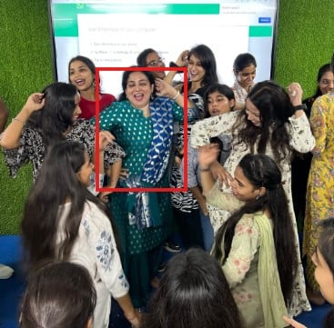 Neetu Singh while enjoying dancing