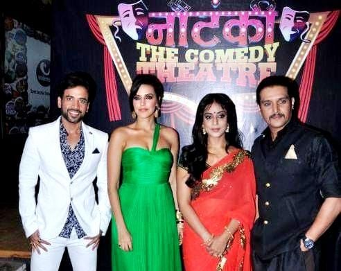 Neha Dhupia on the set of 