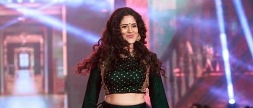 Neha Iyer in a fashion show